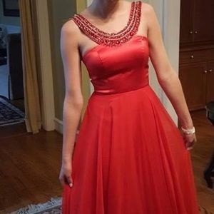 Red Sherry Hill Prom Dress